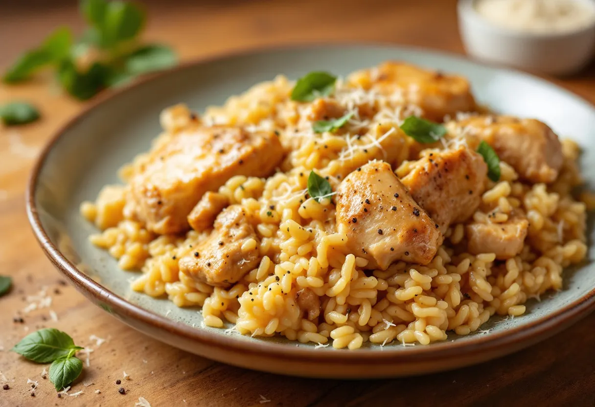 Adobo Truffle Risotto recipe image