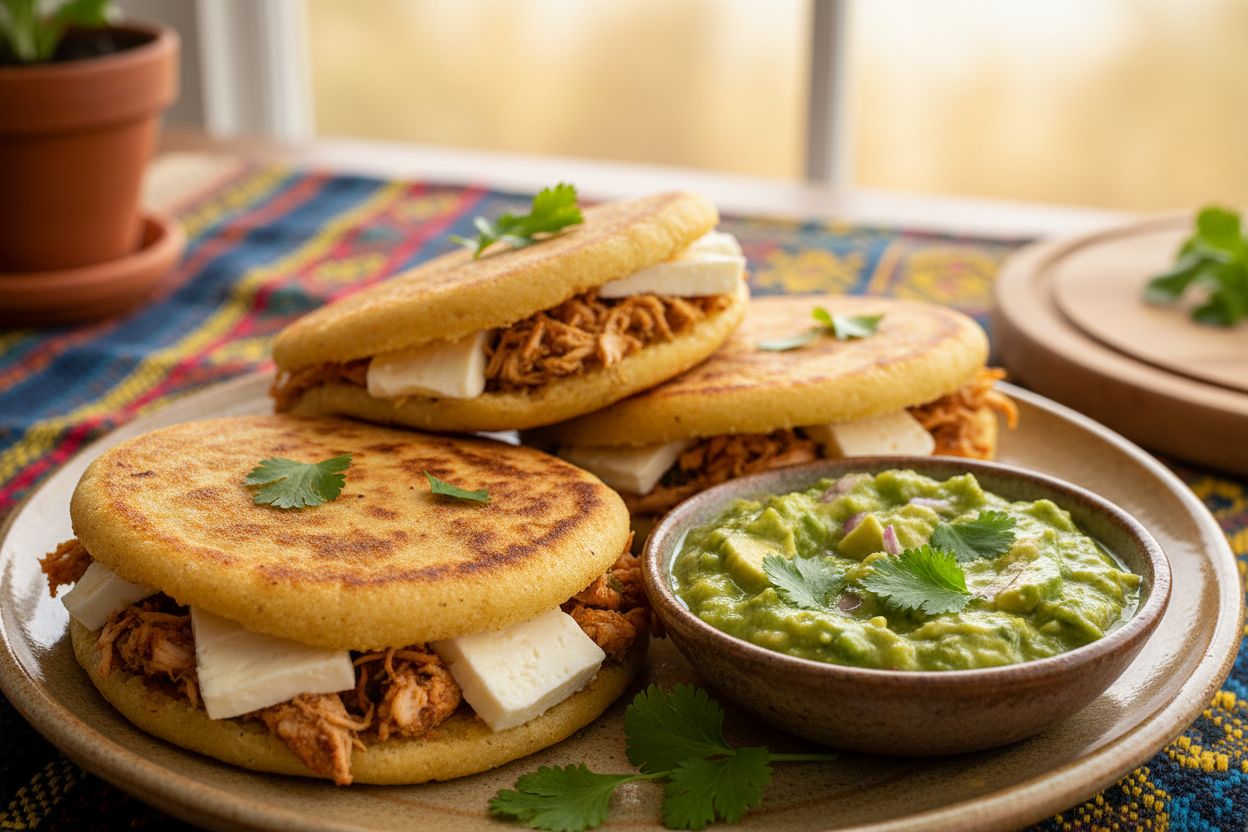 Arepas con Guasacaca recipe image