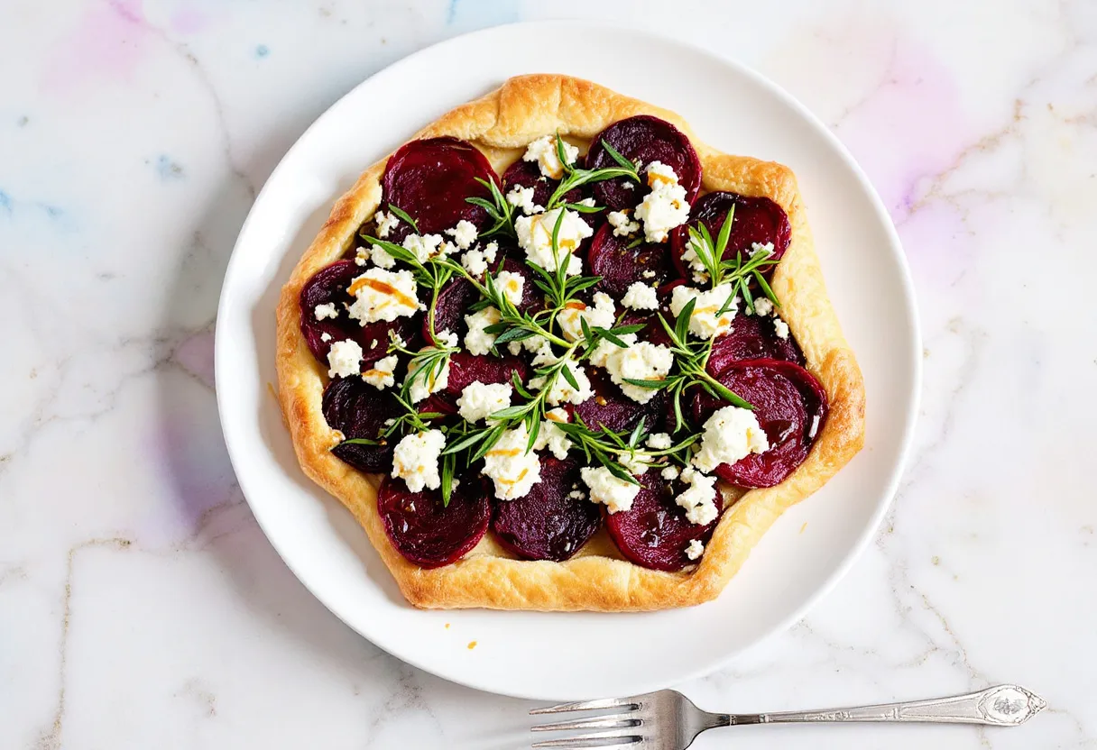Barwon Blue Beet Tart recipe image
