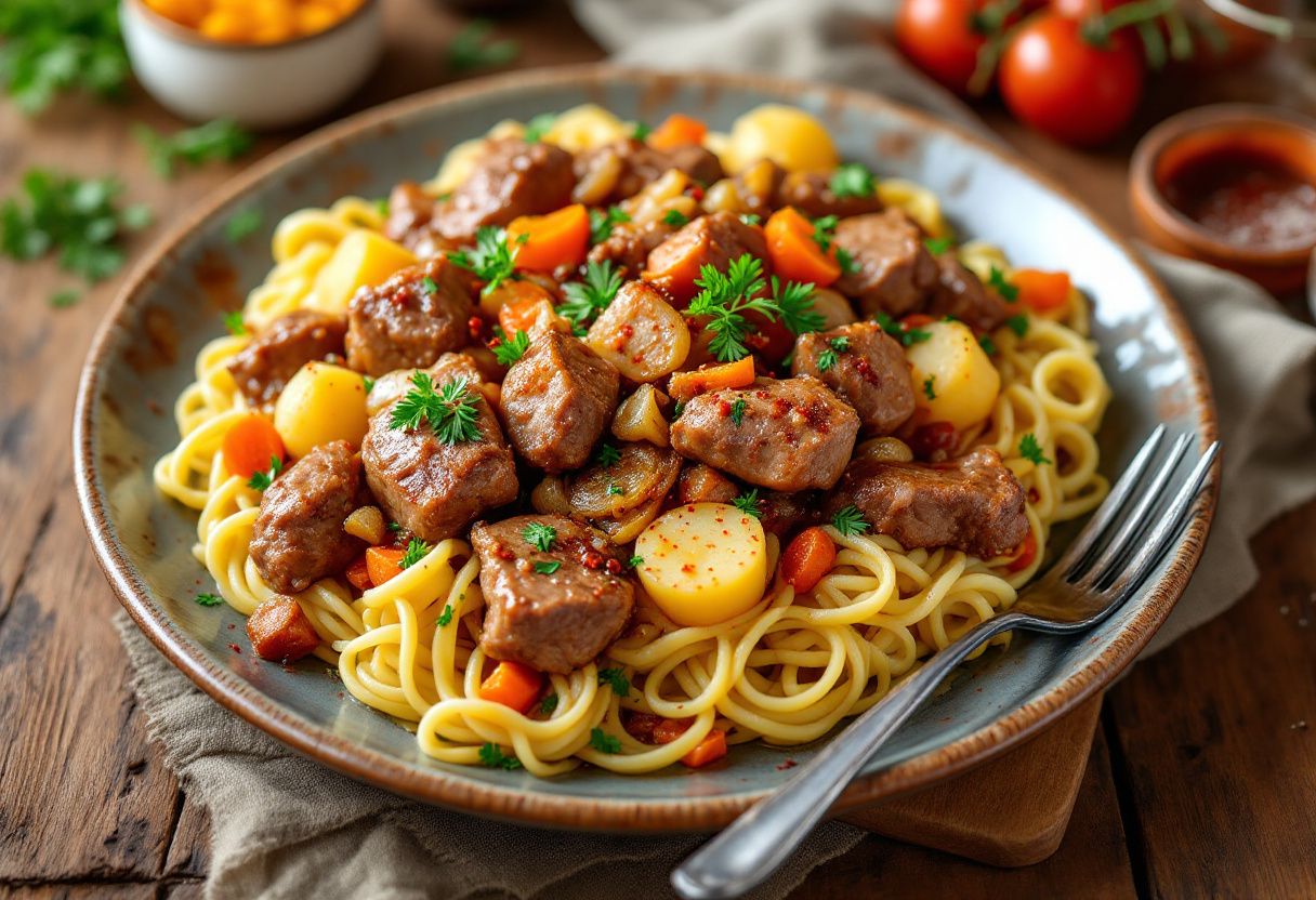 Bishbarmak Royale recipe image