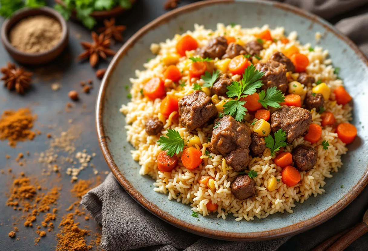 Bogd Mountain Pilaf recipe image