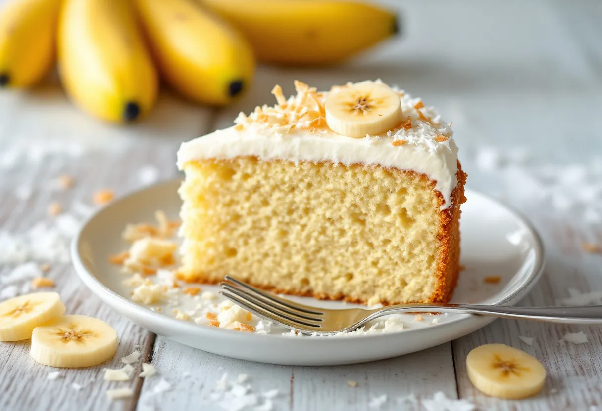 Bolo de Banana e Coco recipe image