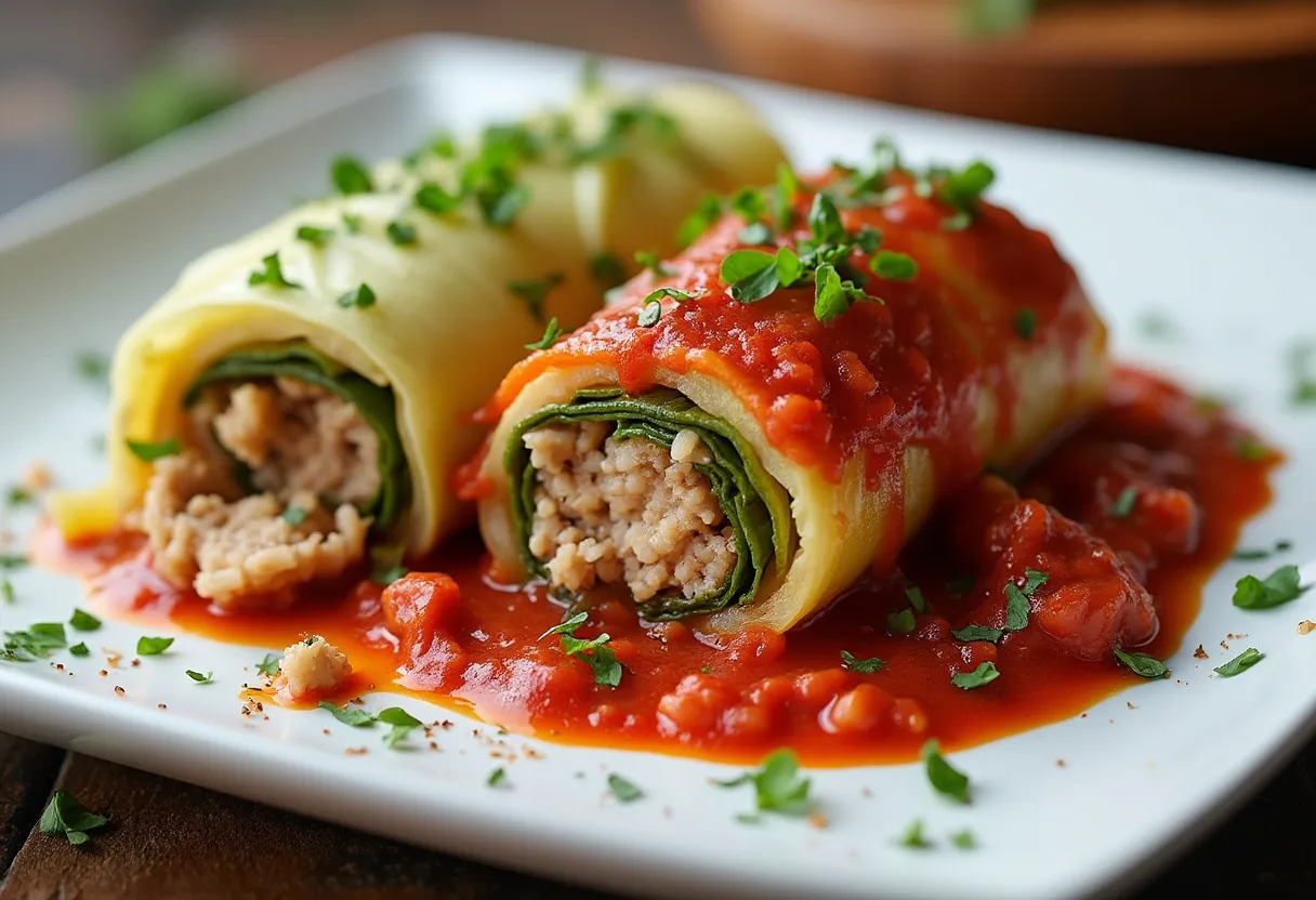 Braunschweiger Kohlrouladen recipe image