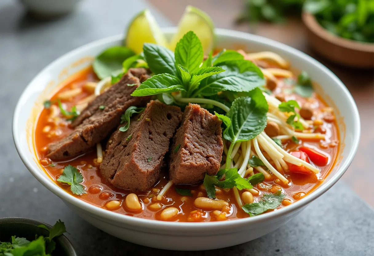 Bún Bò Méo Mó recipe image
