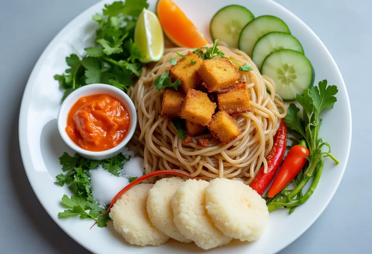 Bun Dau Mam Tom recipe image