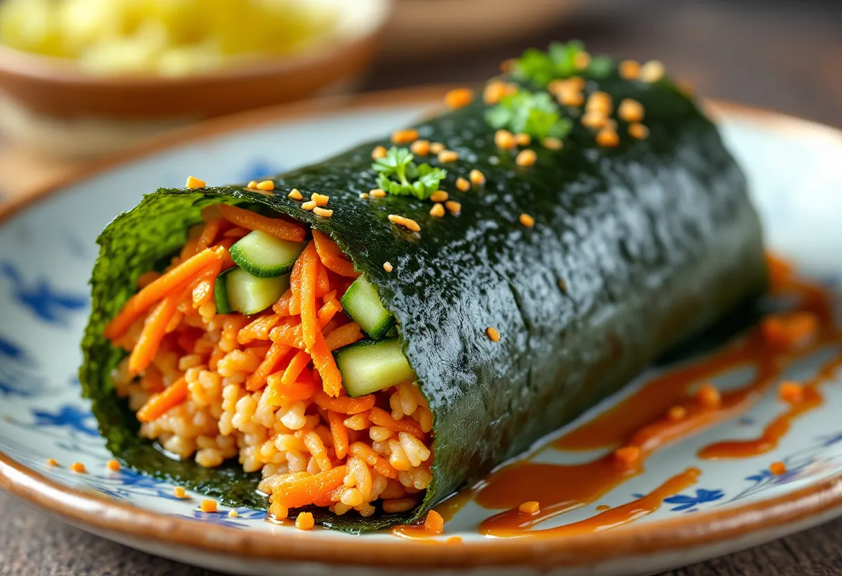 Busan Spicy Seaweed Roll recipe image