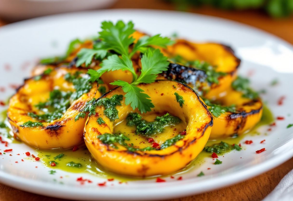 Calabaza Asada con Chimichurri recipe image