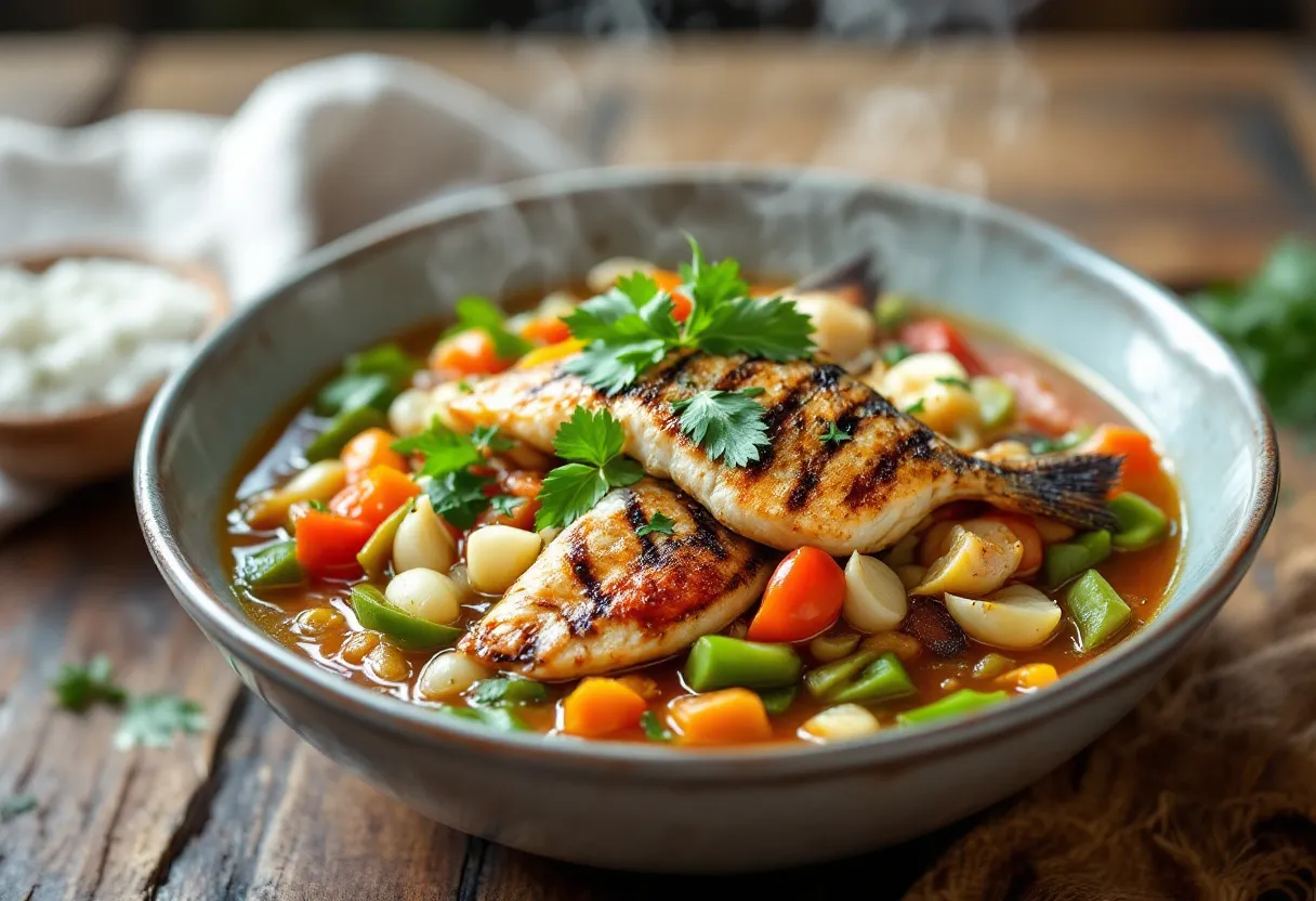 Caldo de Peixe Grelhado recipe image