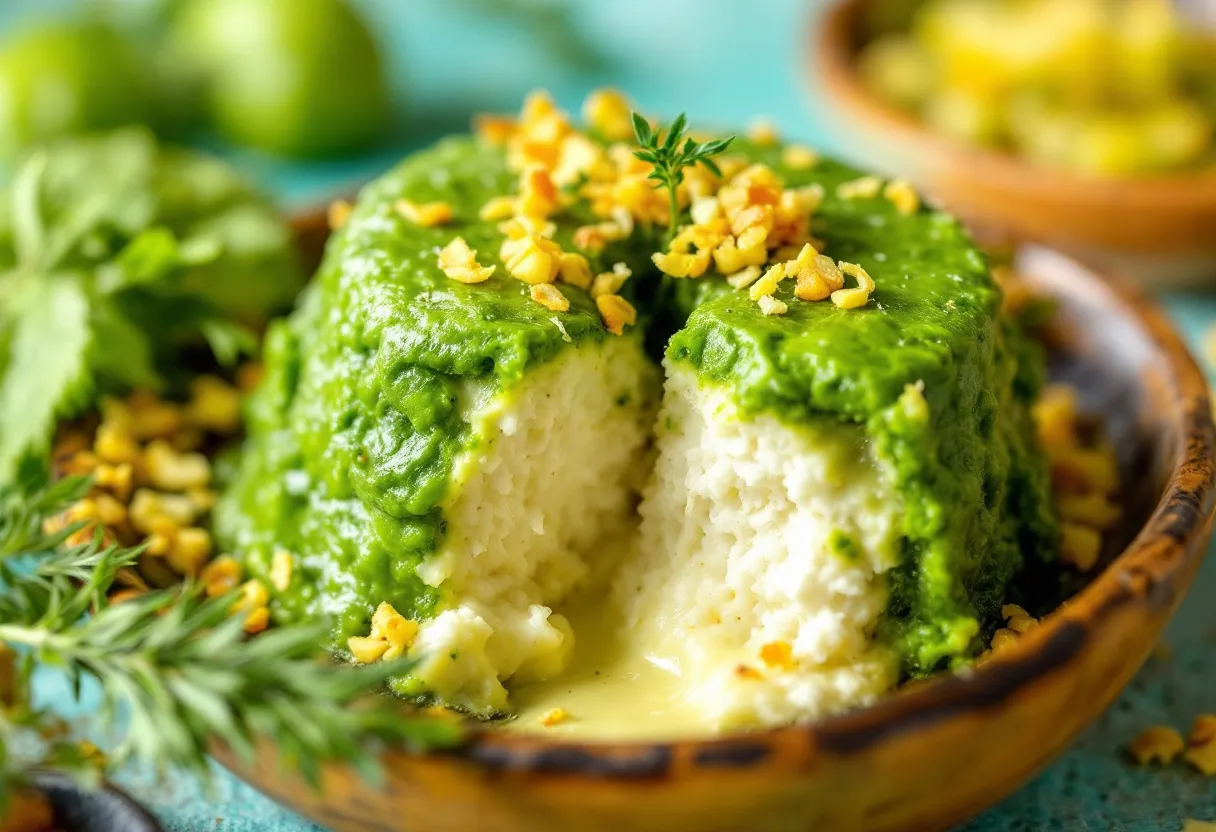 Callaloo Pudding recipe image
