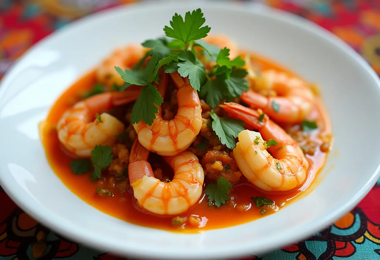 Camarones al Rocoto recipe image