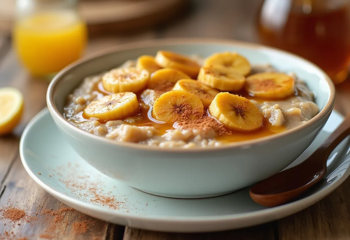 Caramelized Banana Porridge recipe image