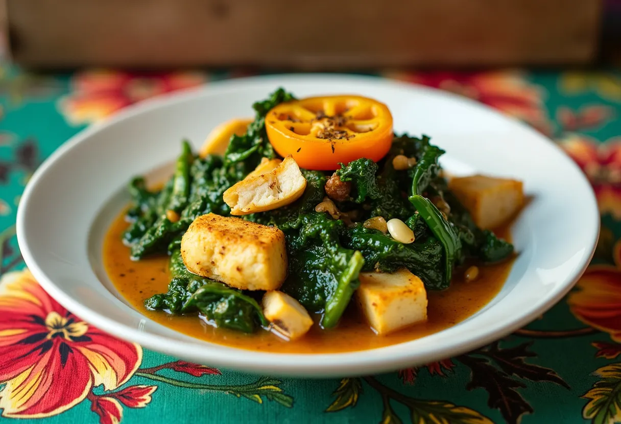 Caribbean Spice Callaloo recipe image