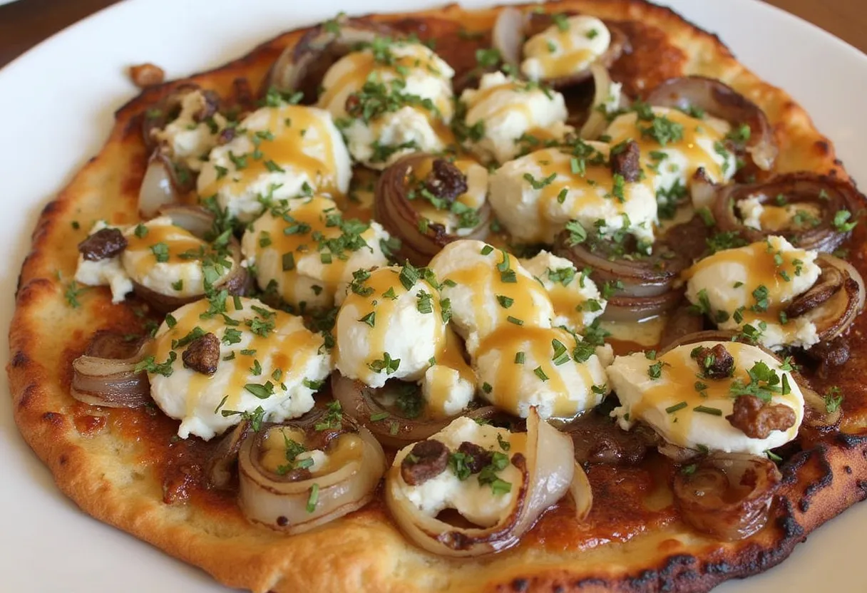 Carmel Valley Caramelized Flatbread recipe image