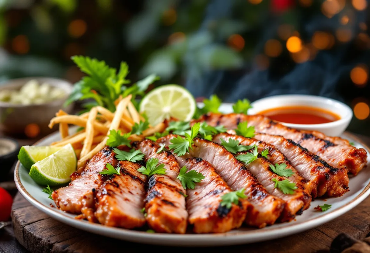 Charcoal Grilled Pork Neck recipe image