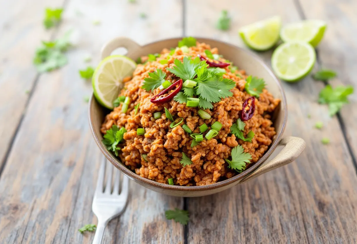 Chiang Mai Smoky Larb recipe image
