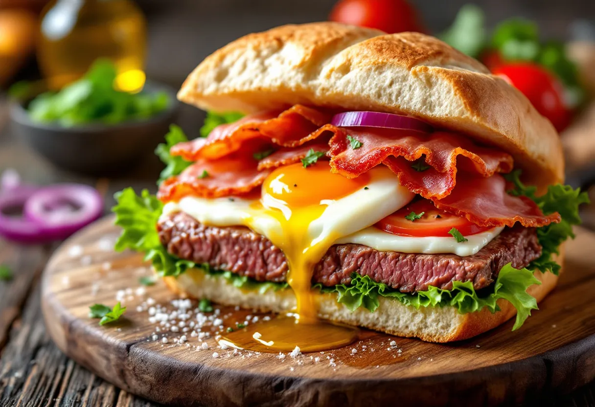 Chivito Sandwich recipe image