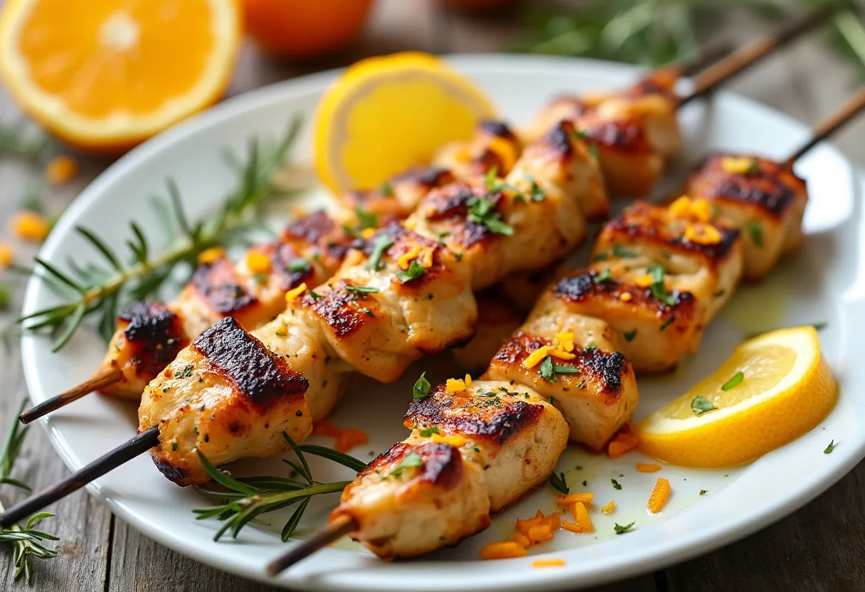 Citrus Herb Chicken Skewers recipe image