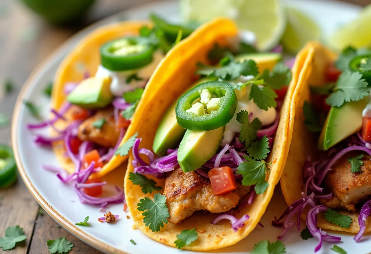 Citrus Key Lime Tacos recipe image