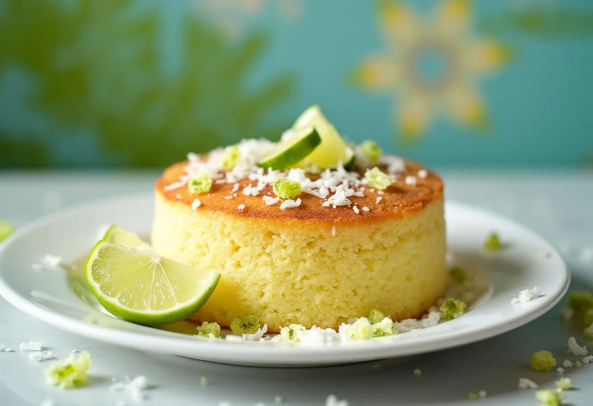 Coconut Lime Steamcake recipe image