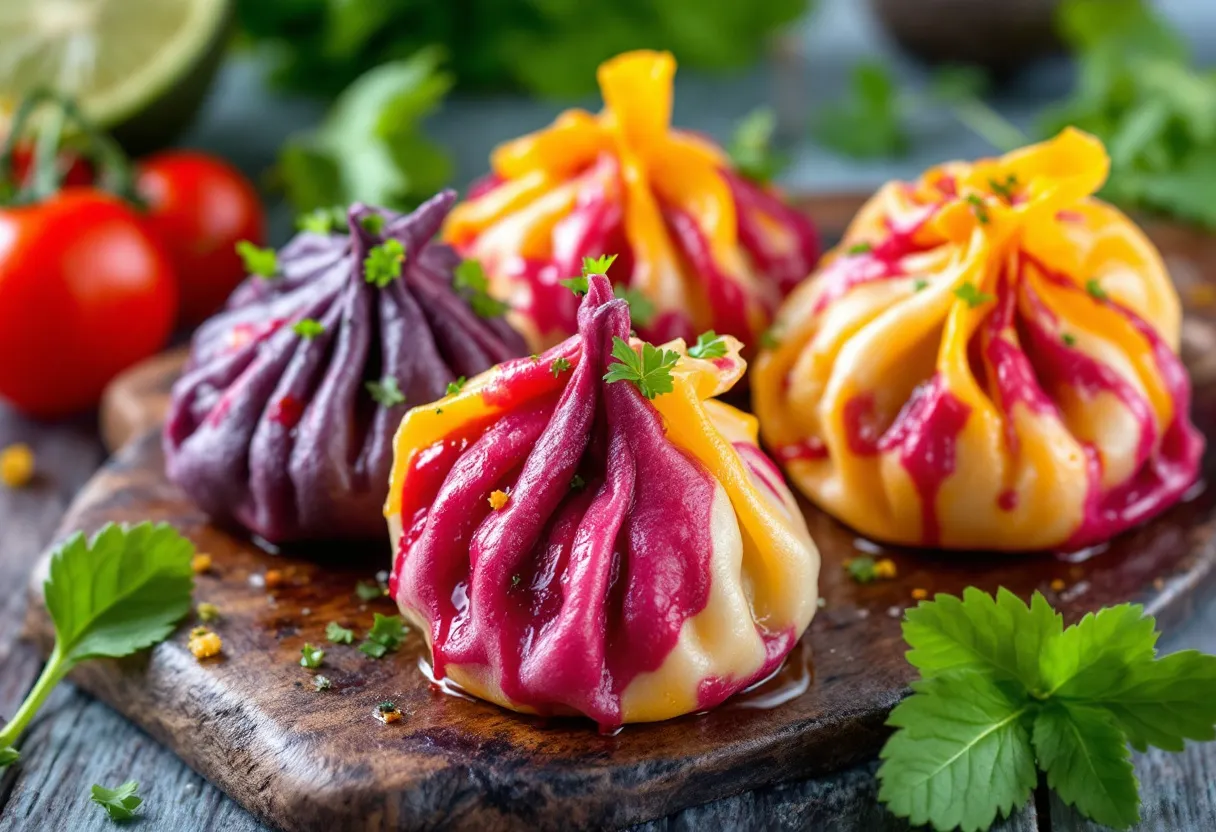 Colorful Vareniki recipe image