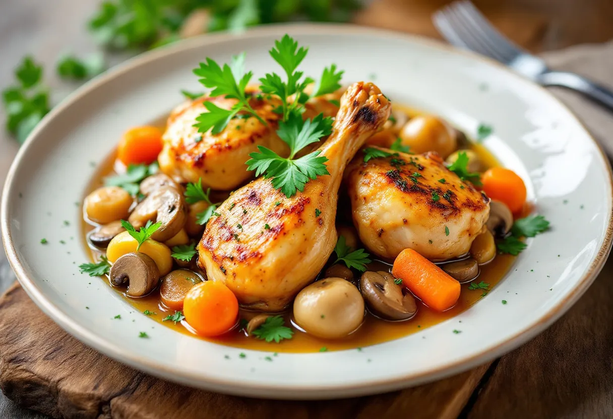 Coq au Chardonnay recipe image