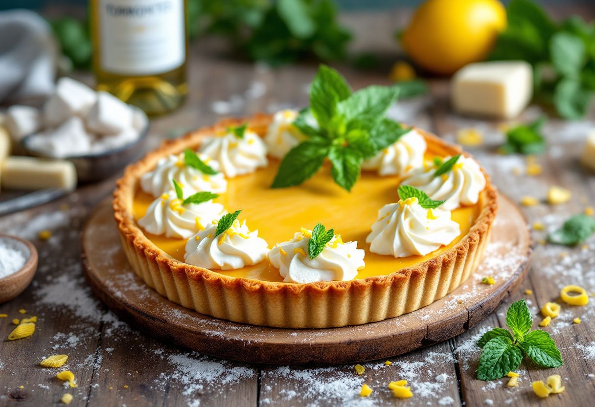 Dulce de Torrontés Tart recipe image