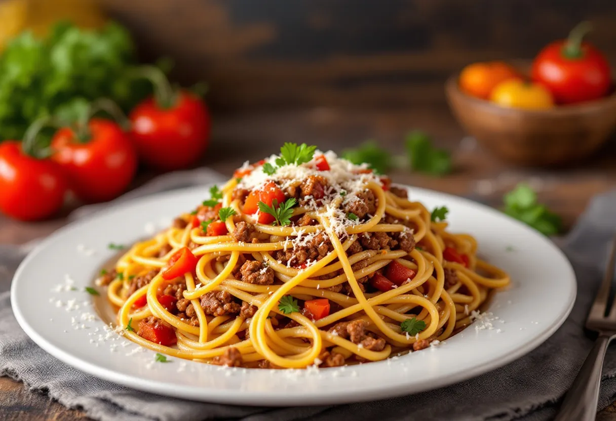 Espaguetis a la Criolla