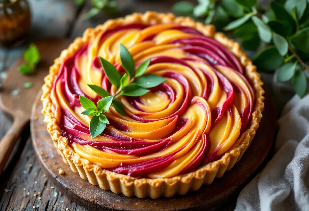 Eucalyptus Swirl Tart recipe image