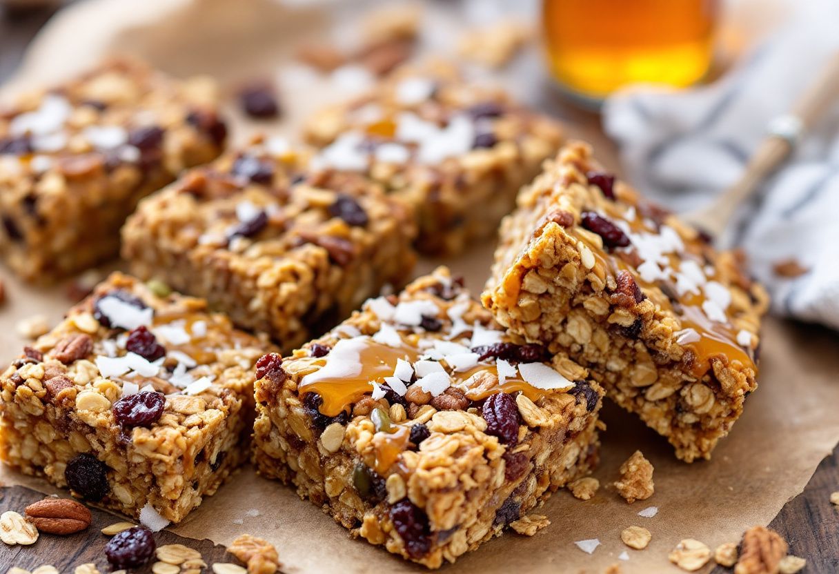 Farmhouse Maple Granola Bars recipe image