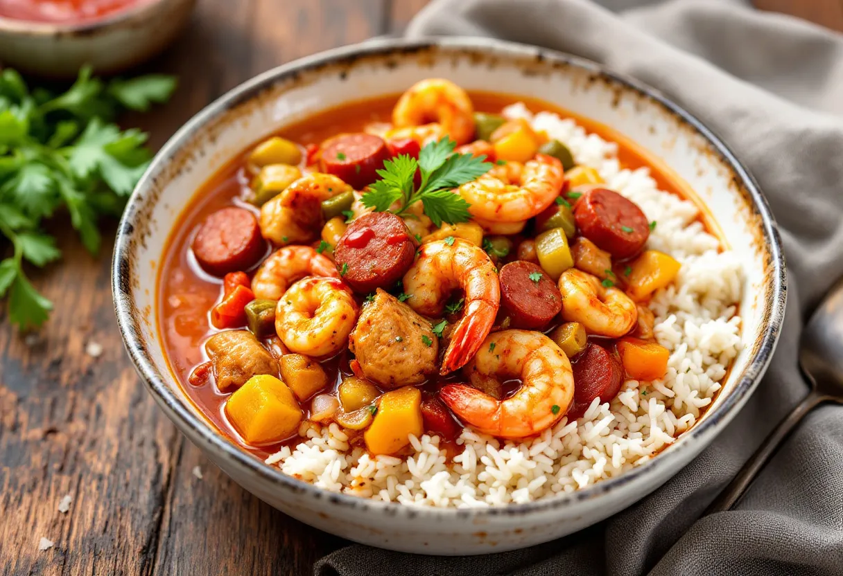 Fiery Cajun Gumbo recipe image