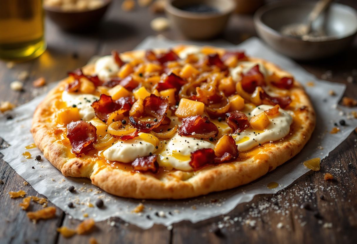 Flammeküche Stringomadaire recipe image