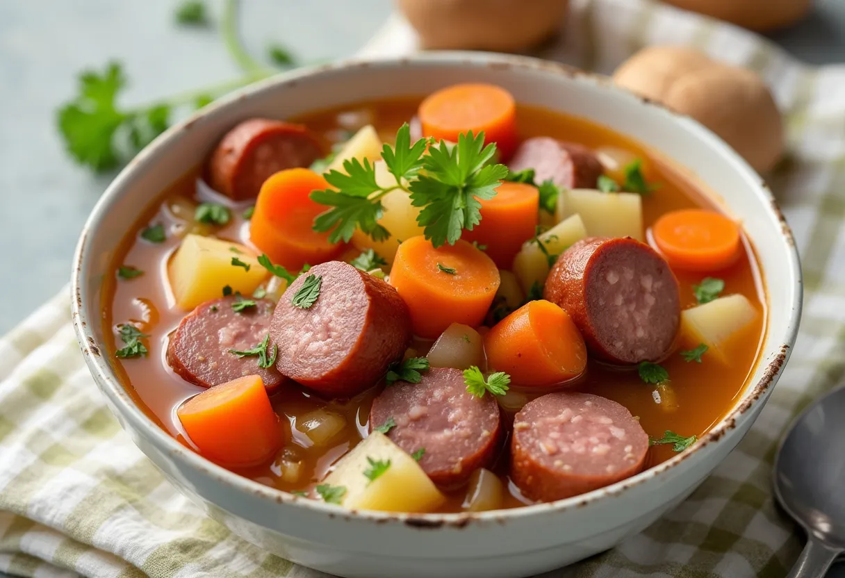 Frankfurter Rindswurst Suppe recipe image