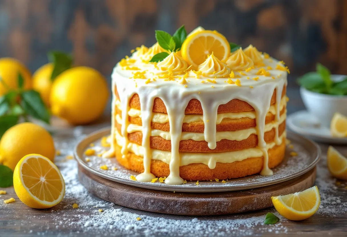 Frosted Krefft Kake recipe image