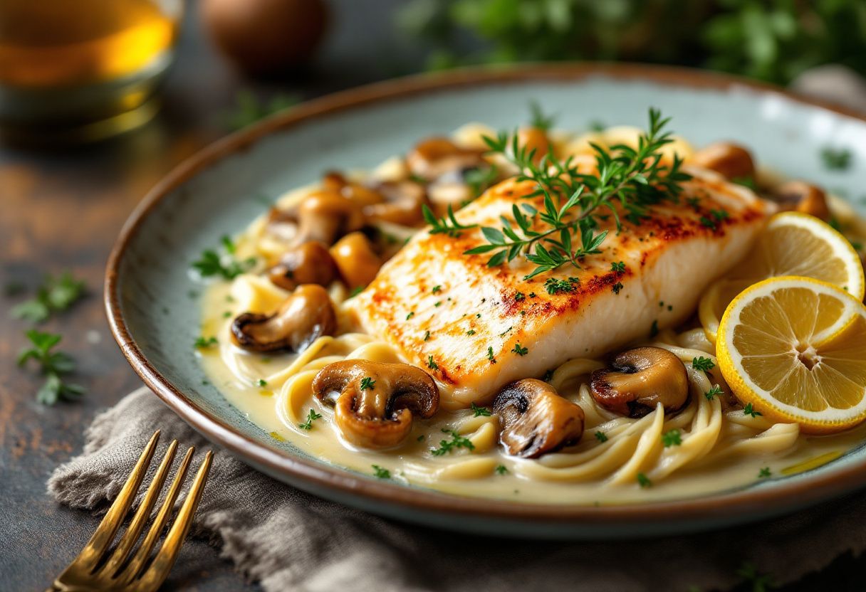 Fungi and Fish recipe image