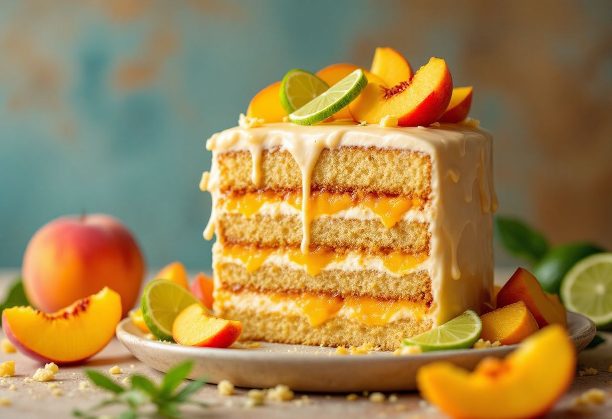 Gator Peach Fusion Cake recipe image
