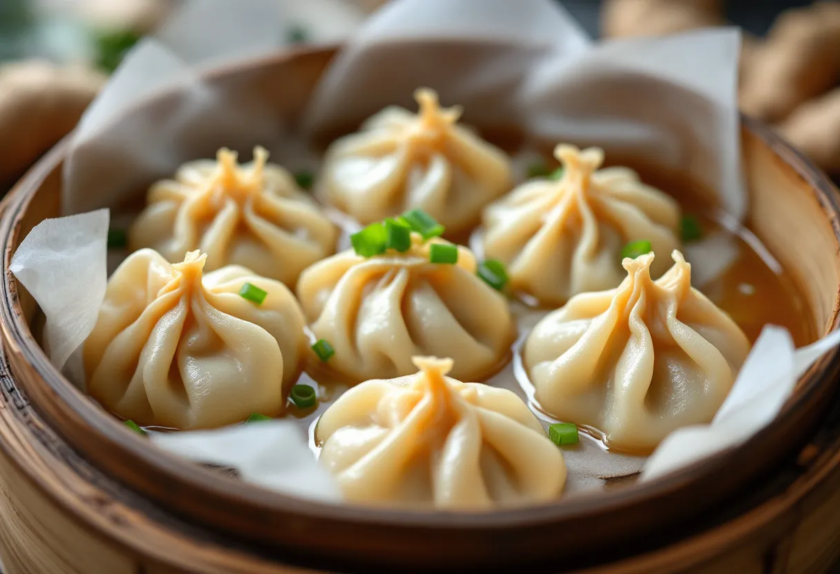 Ginseng Soup Dumplings recipe image