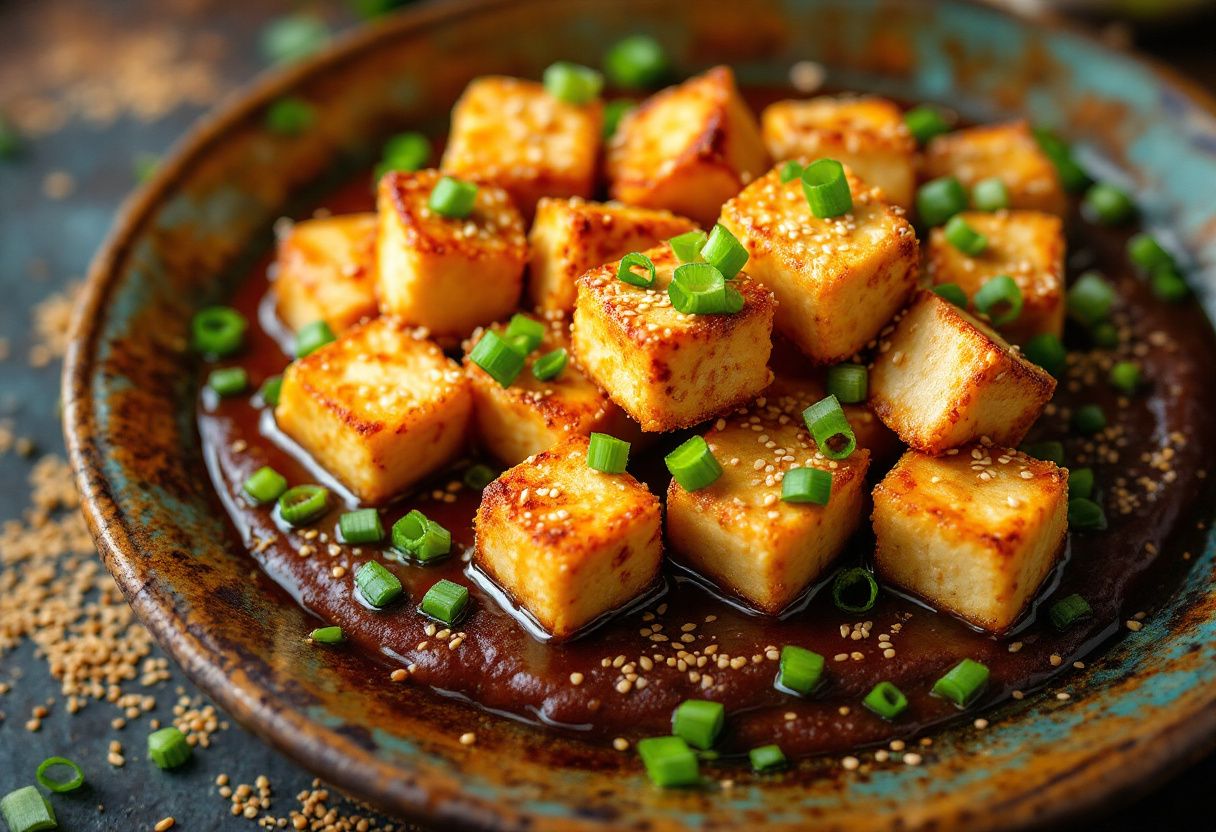 Golden Sesame Tofu recipe image