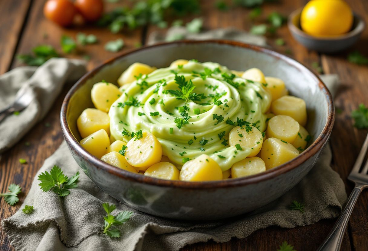 Grüne Soße mit Kartoffeln recipe image