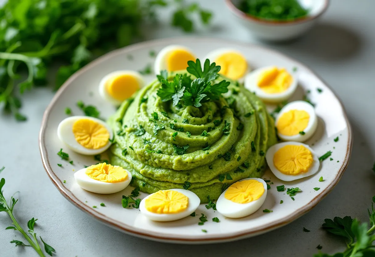 Grüne Soße Püree recipe image