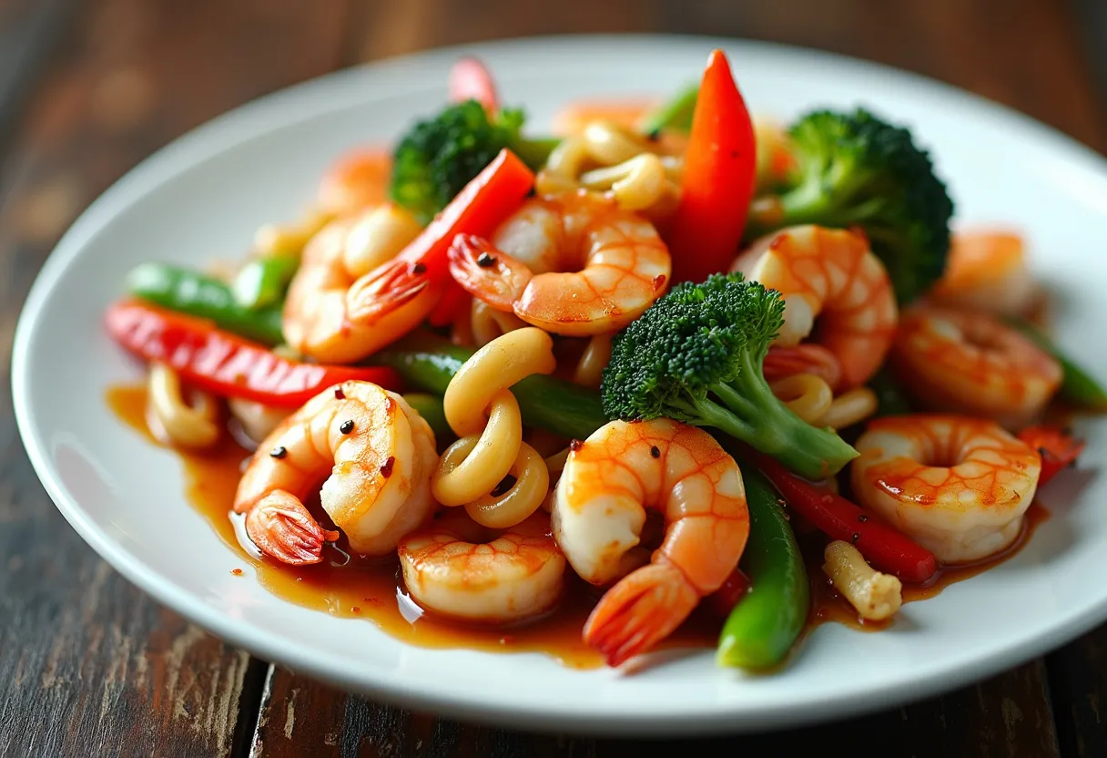 Guangdong Seafood Stir-Fry recipe image