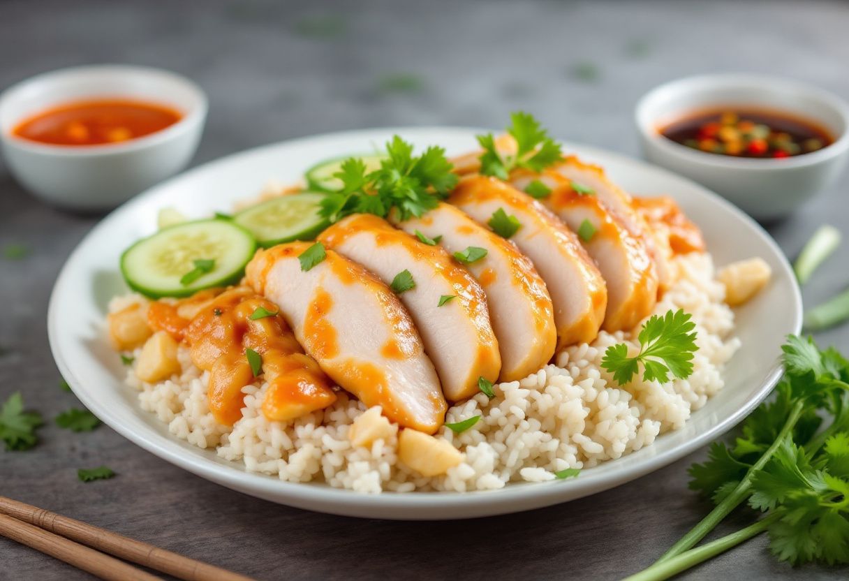 Hainanese Chicken Rice recipe image