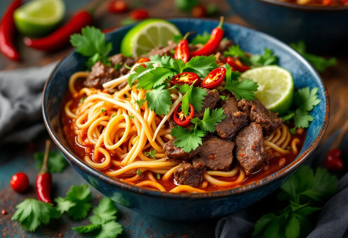 Hanoi Fiery Noodles recipe image