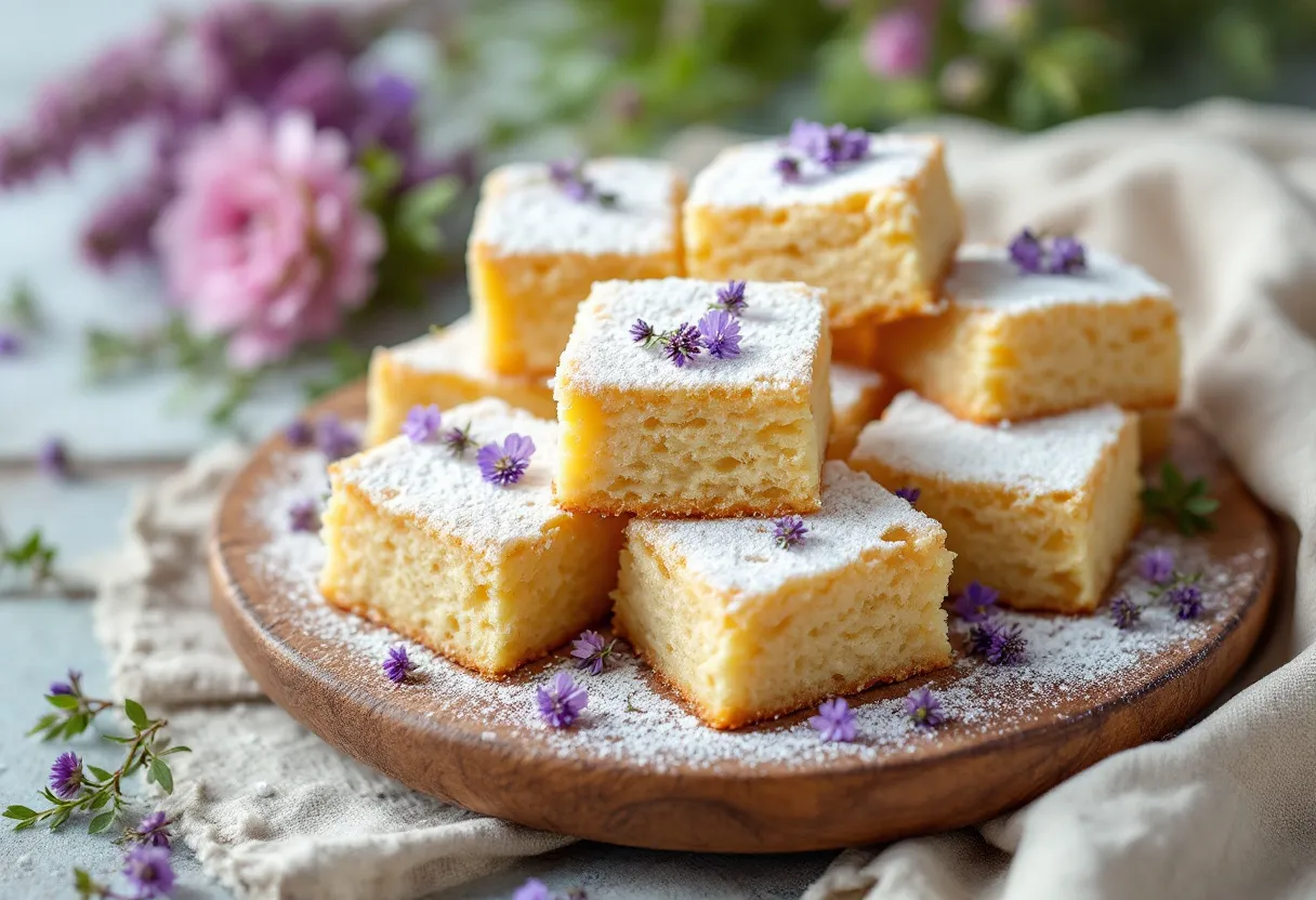 Heather-Infused Shortbread Squares recipe image