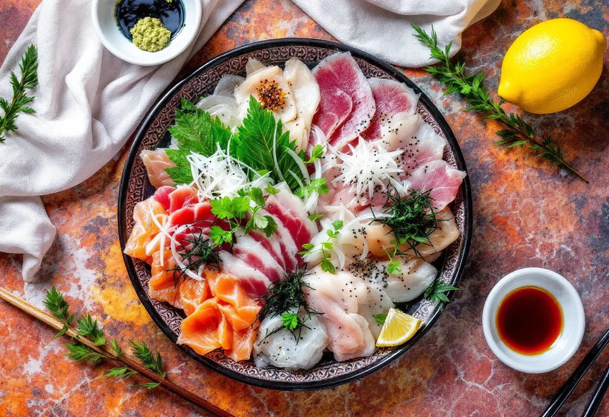 Heavenly Silk Sashimi recipe image