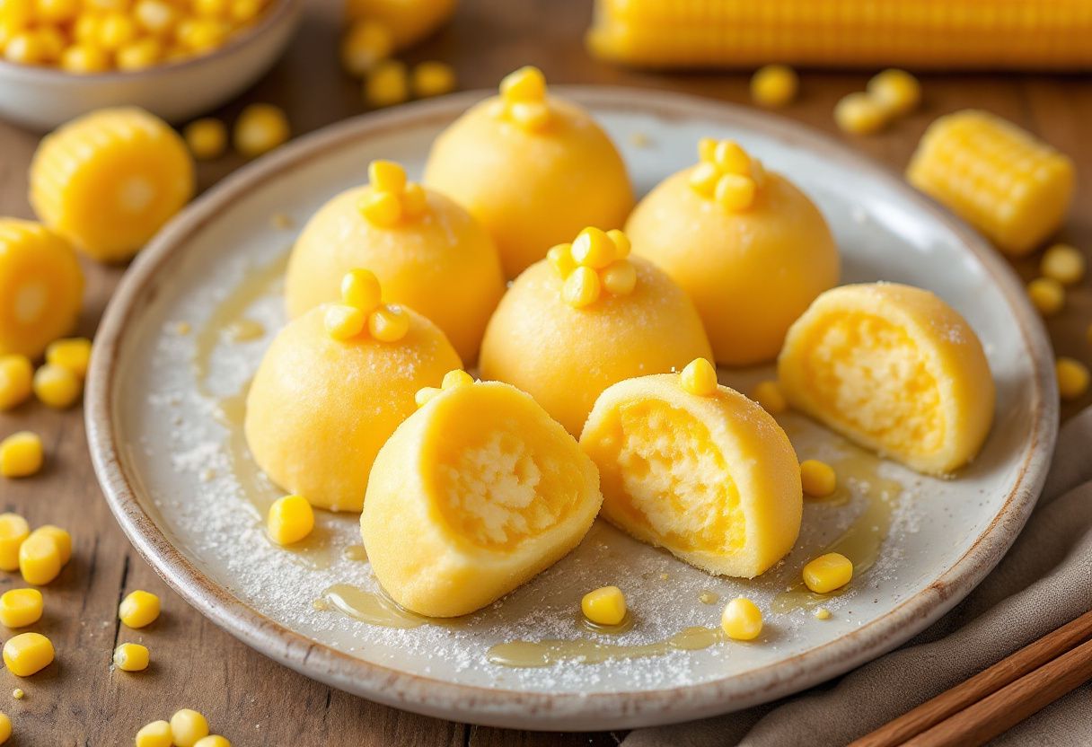 Hokkaido Corn Mochi recipe image
