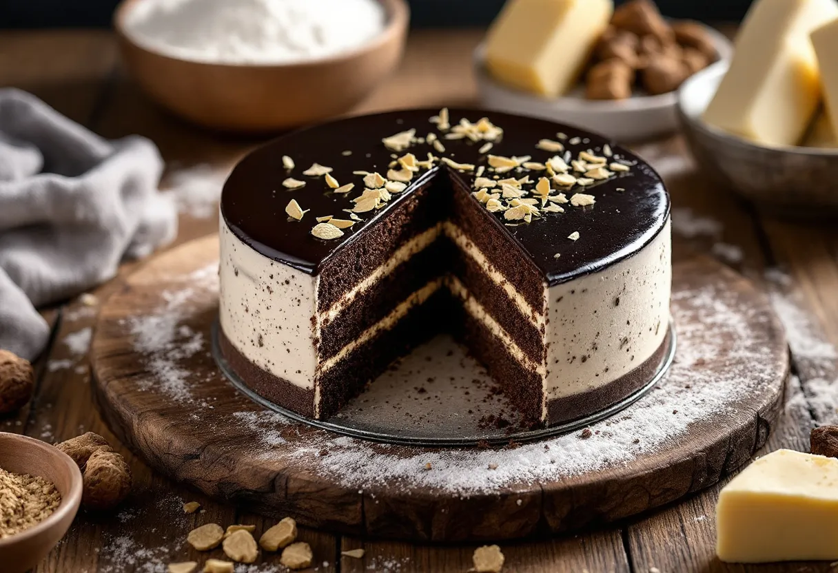 Huế Truffle Cake recipe image