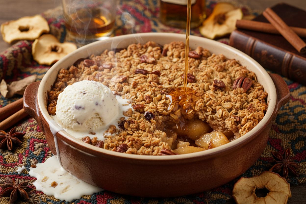 Irish Whiskey Apple Crumble recipe image