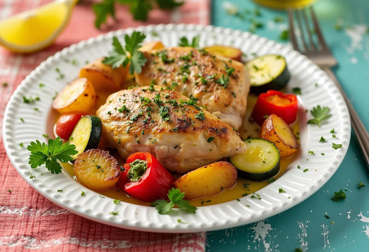 Izmir Herbed Tray Bake recipe image