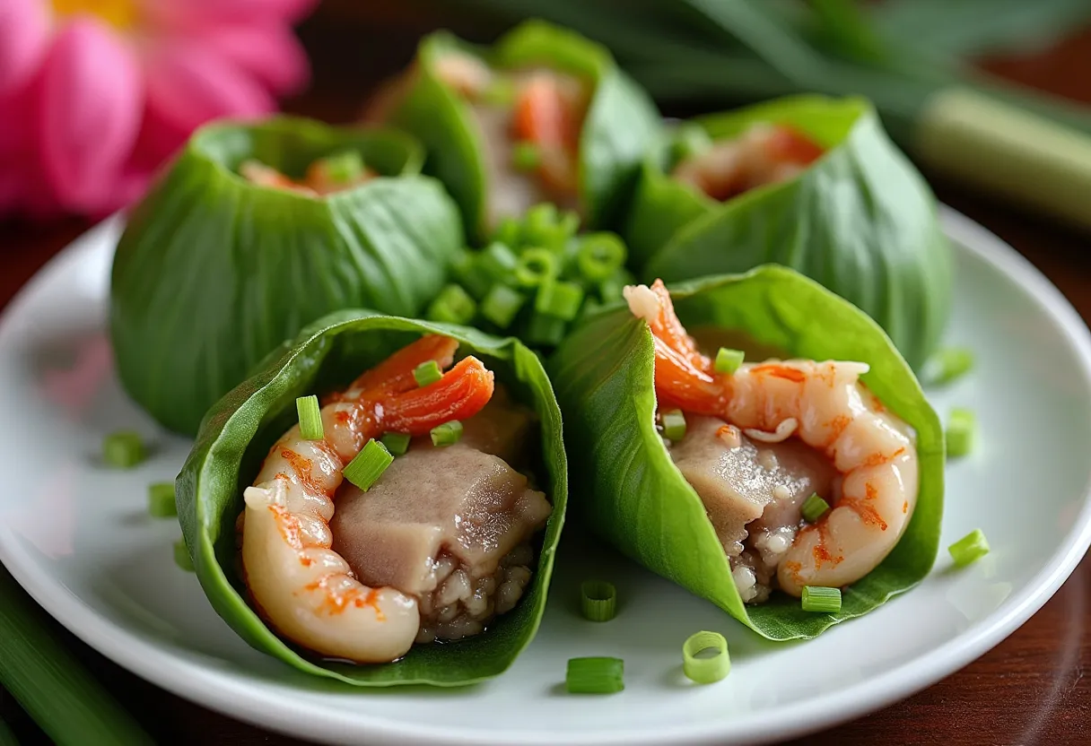 Jiangsu Lotus Rice Pockets recipe image