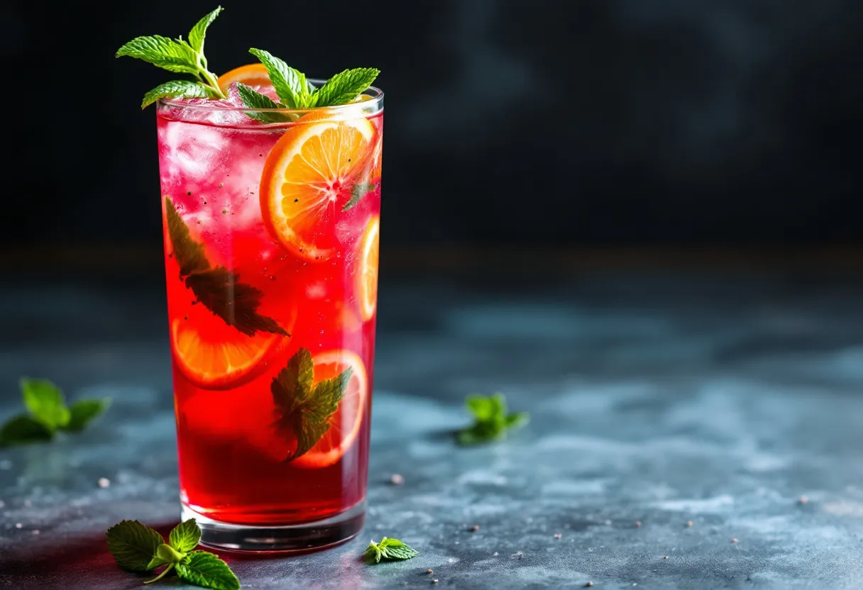 Karkade Sunrise Sip recipe image